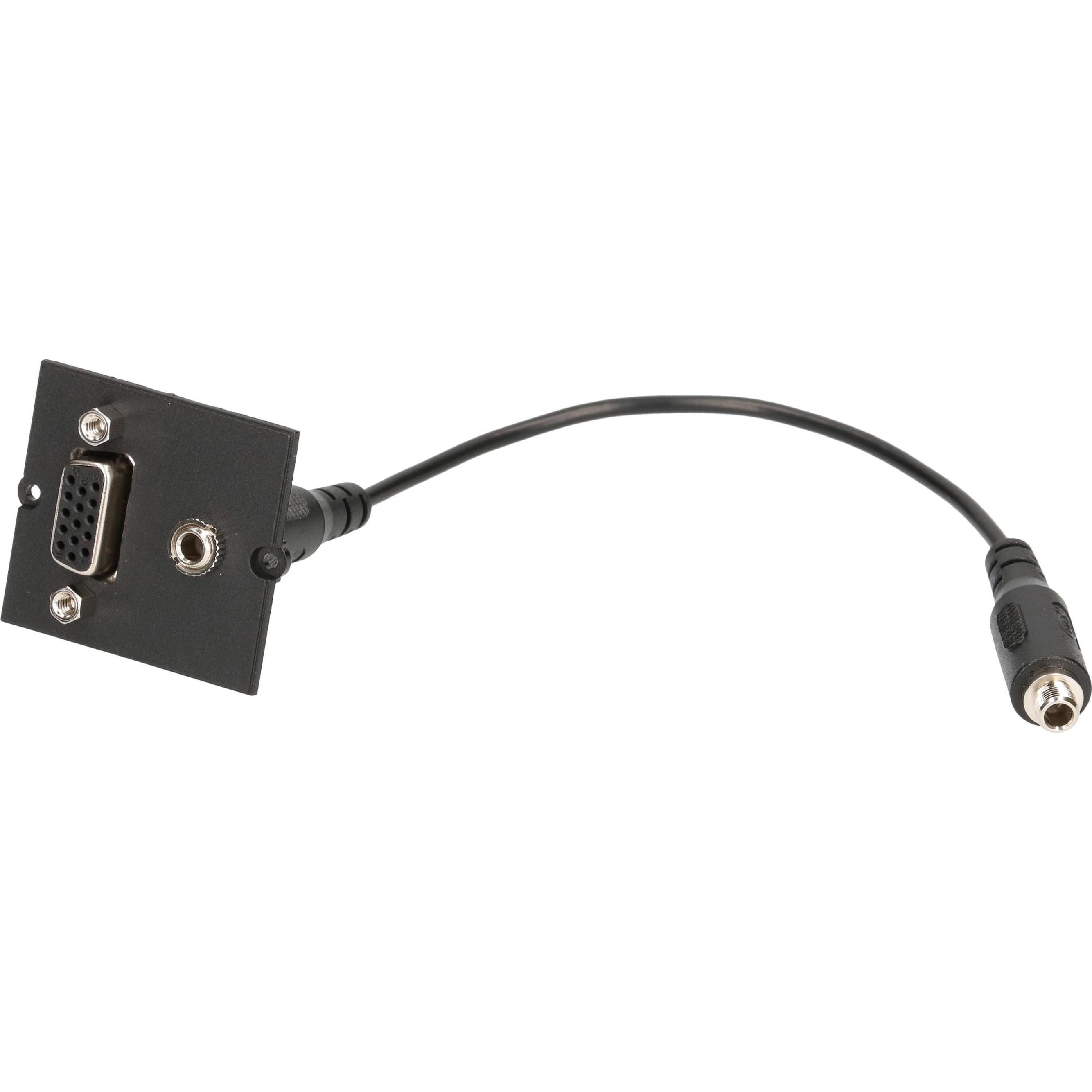Thumbnail - Bachmann Custom Module VGA Miniklinke, Audio Adapter, Schwarz