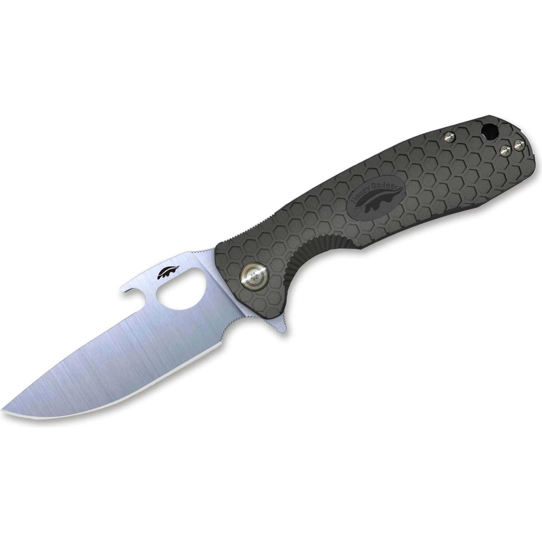 Honey Badger, Taschenmesser, Opener Large Black 14C28N DP