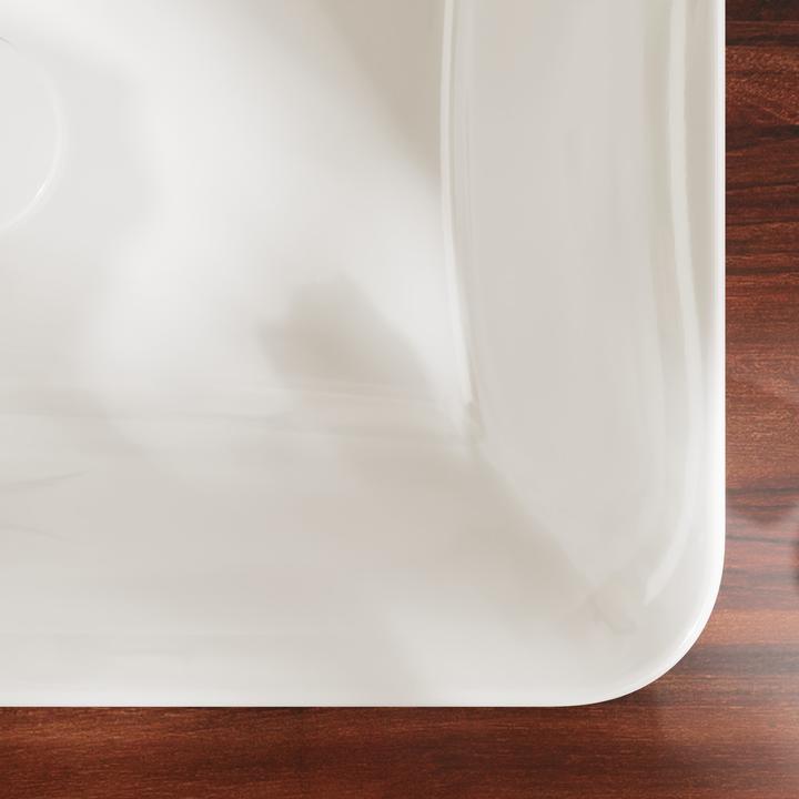 Produktbild hansgrohe Xuniva Q Einbauwaschtisch, SmartClean, mit Überlauf, 1 Hahnloch, 550x450mm, weiss (550 mm)