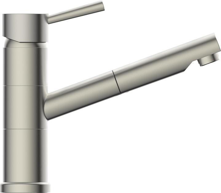 Actual product image Schütte Kitchen tap UNICORN sink mixer stainless steel look Pull-out swivelling 33777