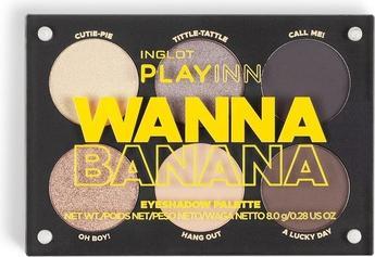 Actual product image Inglot PLAYINN Eyeshadow Palette Wanna Banana