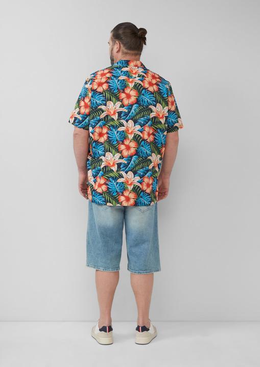 Produktbild S.Oliver Hemd Resort Fit: Kurzarmhemd aus Viskosemix mit Brusttasche (XXL)
