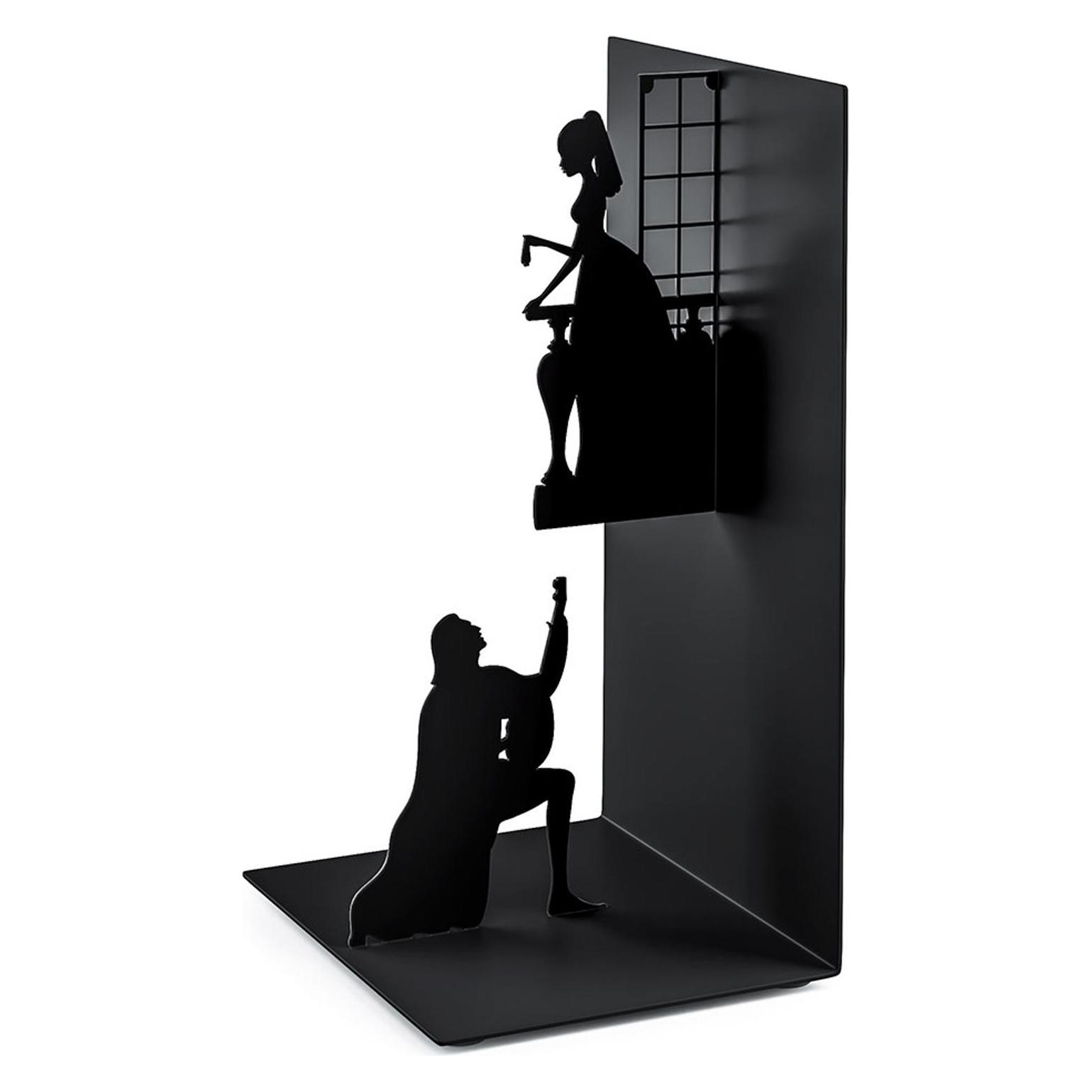 Balvi, Boekensteun, 26528 Boekensteun Romeo & Julia Zwart - Metalen Boekensteun, Zwart (17 X 10 X 8.50 cm)