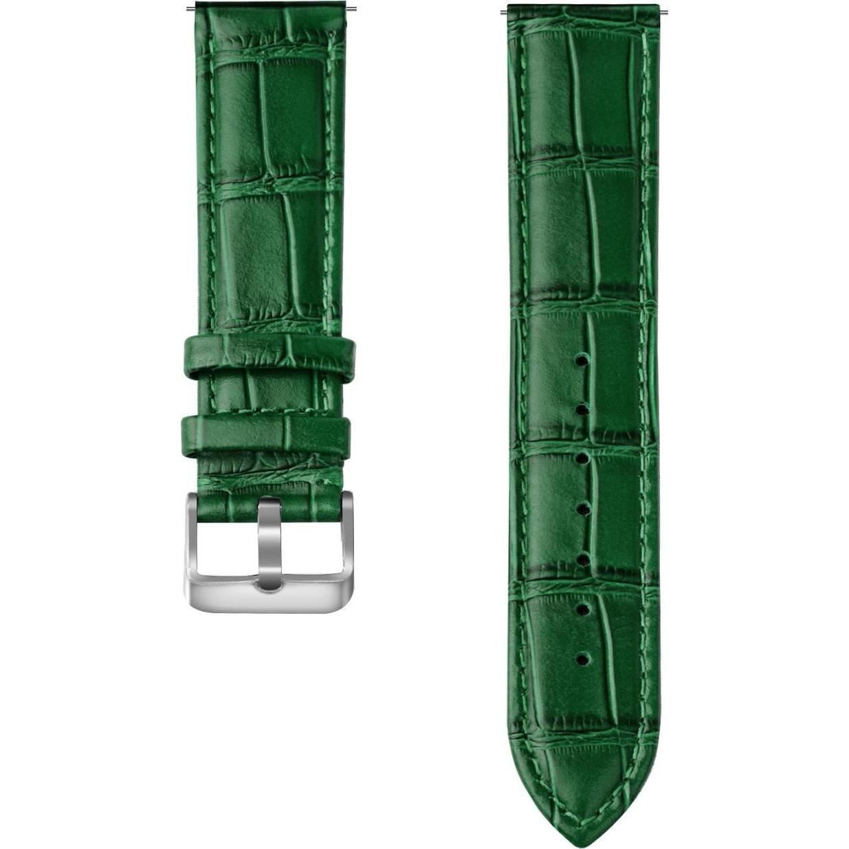 Strap-it Lederarmband (Leder), Uhrenarmband, Grün