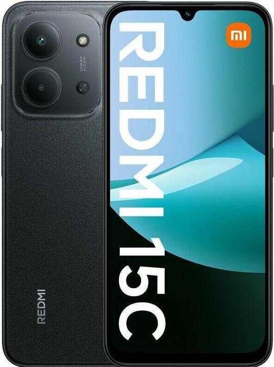 Actual product image Xiaomi Redmi 15C (256 GB, Midnight Black, 6.90", Dual SIM, 4G)