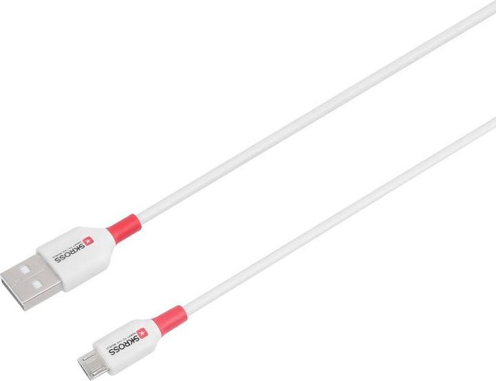 Actual product image Skross USB Cable Micro Cable, 1.2m white (1.20 m, USB 2.0)