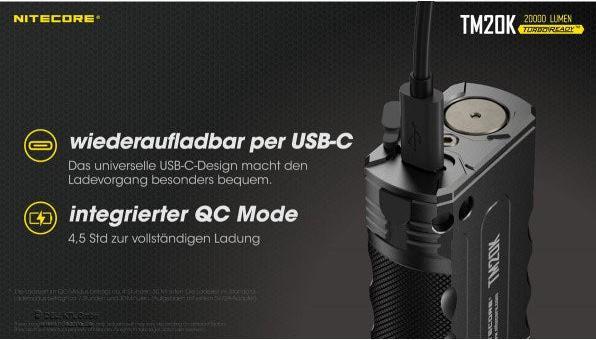 Produktbild Nitecore TM20K - 20000 Lumen (14.55 cm, 3100 lm)