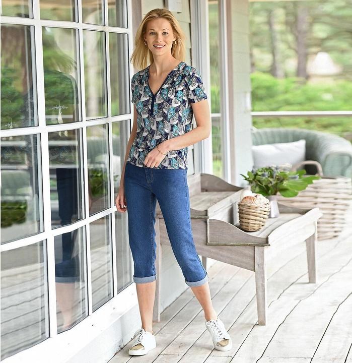 Immagine prodotto Anne Weyburn Jeans 3/4 in denim stretch (50)