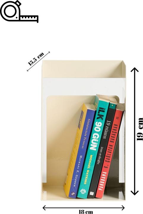 Productafbeelding Homitis Cube Bookend (15.50 x 18 x 19 cm)
