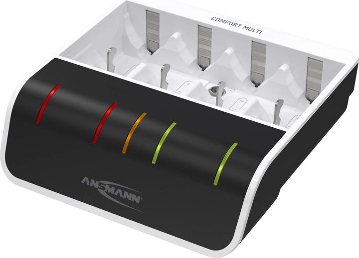 Ansmann Multichargeur confort (4 pcs, C, D, AA, AAA, 800 mAh, Chargeurs sans batterie)