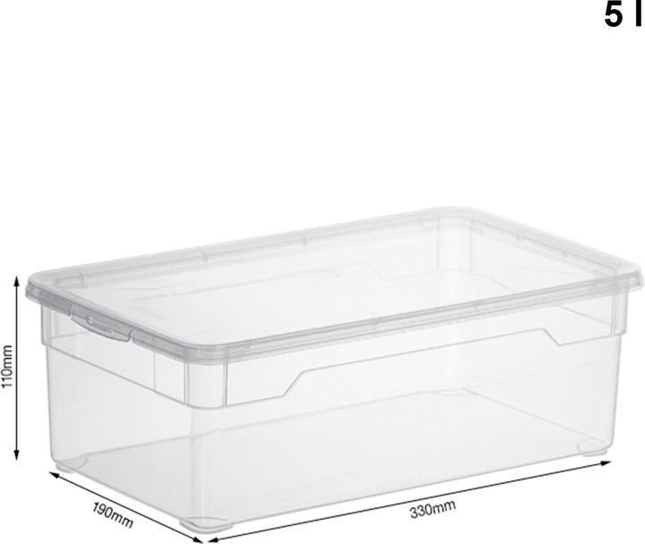 Actual product image Rotho Clear (33 x 19 x 11 cm, 5 l)