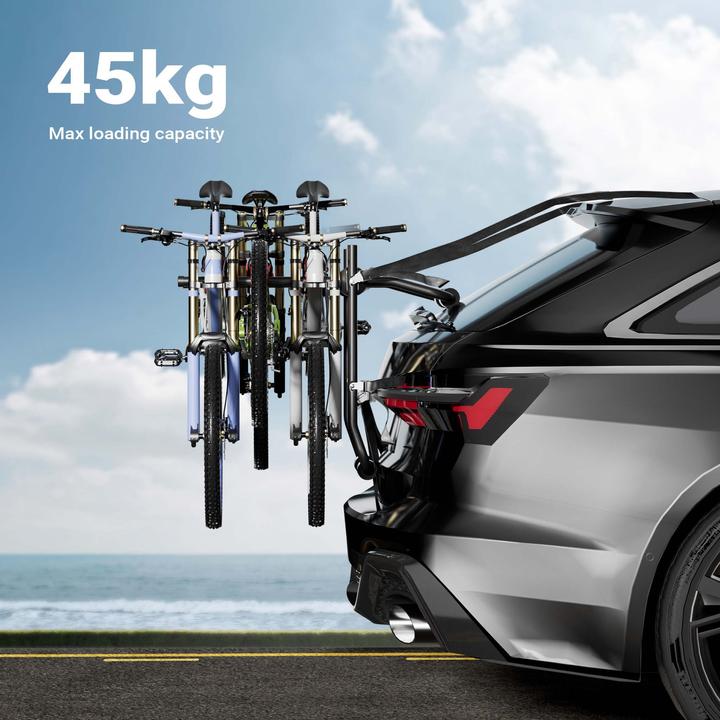 Produktbild Wiltec Kofferraum Fahrradträger 3 Fahrräder Heckfahrradträger Fahrradheckträger