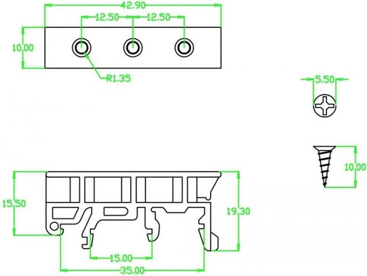 Produktbild Delock Hutschienenclip
