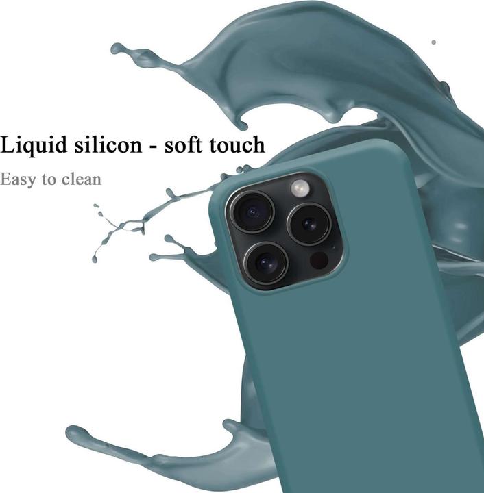 Actual product image Cadorabo Bumper Case for Apple iPhone 15 PRO MAX TPU Liquid Silicone Cover for Apple iPhone 15 PRO MAX (Apple iPhone 15 Pro Max)