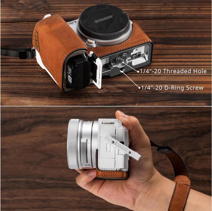 Produktbild SmallRig 4889 Leather Case Kit for Sony ZV E10 II (Brown)