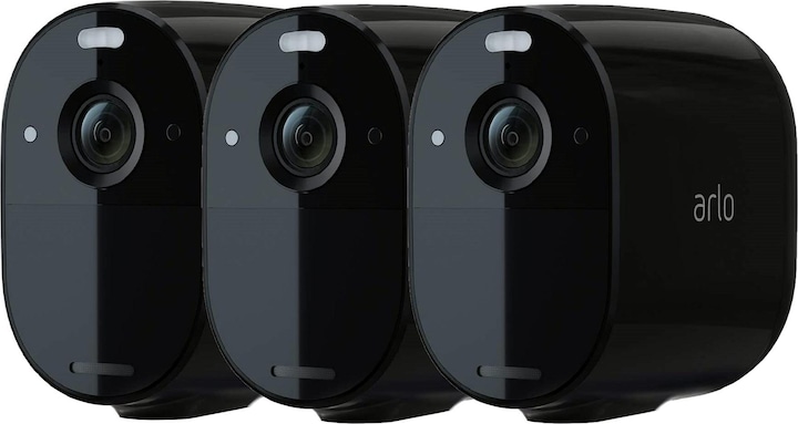Produktbild Arlo Essential Spotlight Kamera 3er Set, schwarz (1920 x 1080 Pixels)