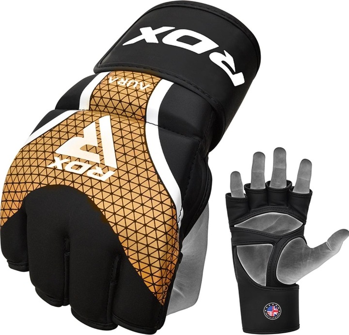 Produktbild Rdx MMA Handschuhe Aura Plus T-17 Black Golden-M (M)