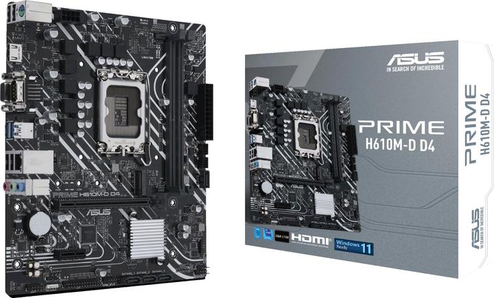 Productafbeelding ASUS PRIME H610M-D D4 (LGA 1700, Intel H610, mATX)