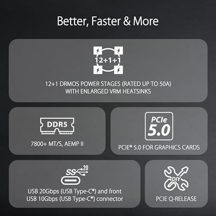 Image du produit ASUS TUF GAMING B760M-PLUS II (LGA 1700, Intel B760, mATX)