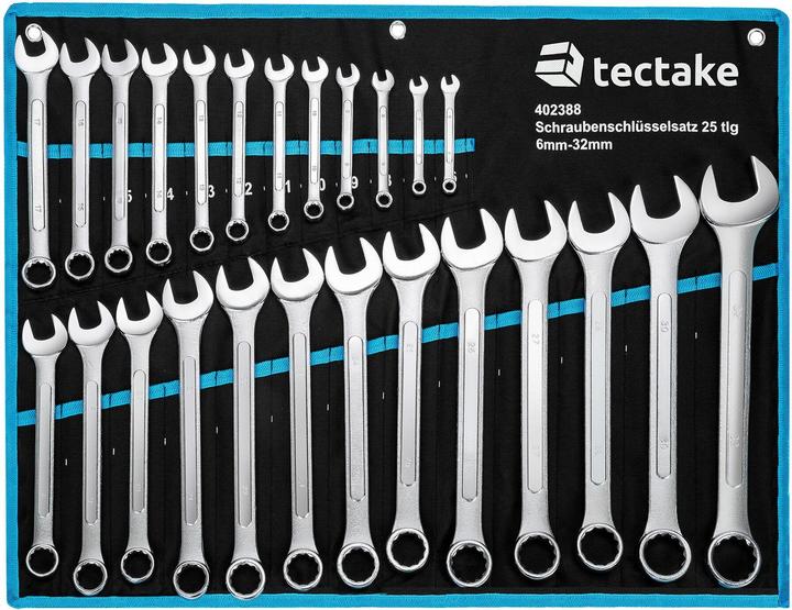 Actual product image tectake Wrench Set 25 pcs.