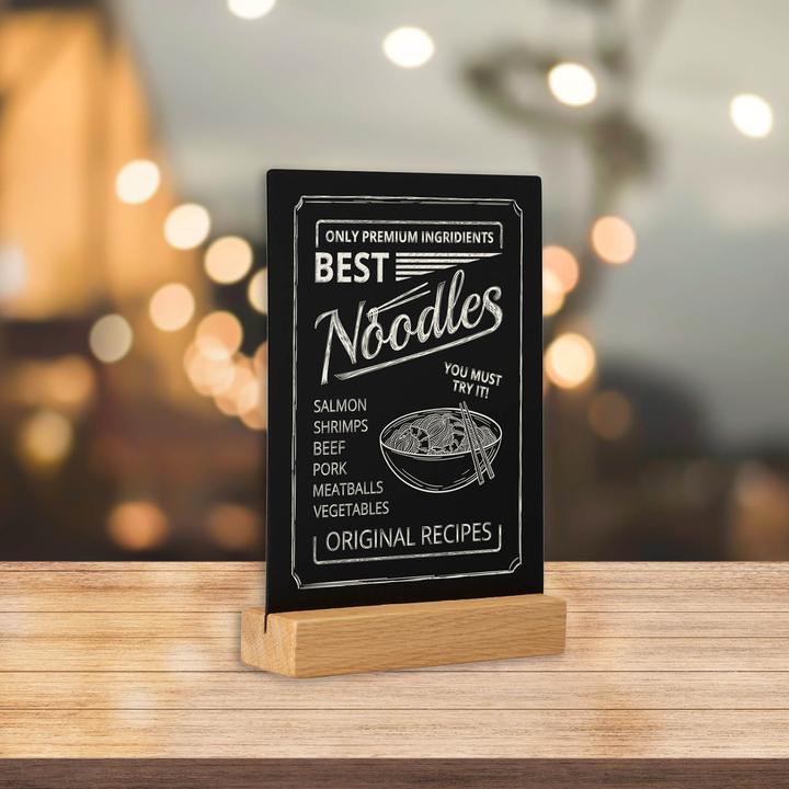 Produktbild Europel Kreidetafel Tischaufsteller, DIN A5 hoch, eiche