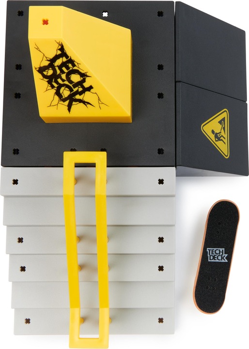 Produktbild Spin Master Tech Deck, Pyramid Shredder, X-Connect Park Creator, anpassbares und aufbaubares Rampenset mit Finge
