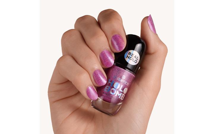 Image du produit essence Holo Bomb Effect Nail Lacquer 02 Holo Moly (02 Holo Moly, Vernis couleur)