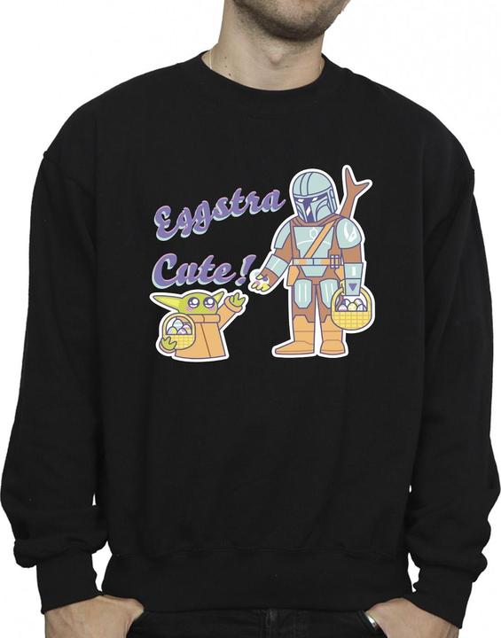 Immagine prodotto Star Wars The Mandalorian Eggstra Cute Grogu Felpa Uomo (L)