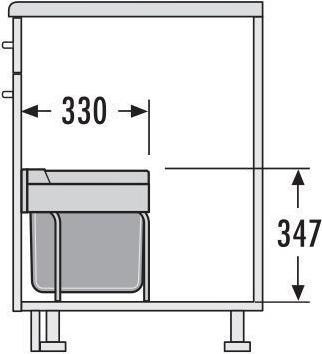 Image du produit Hailo Tandem-S 50 à faible encombrement (30 l)