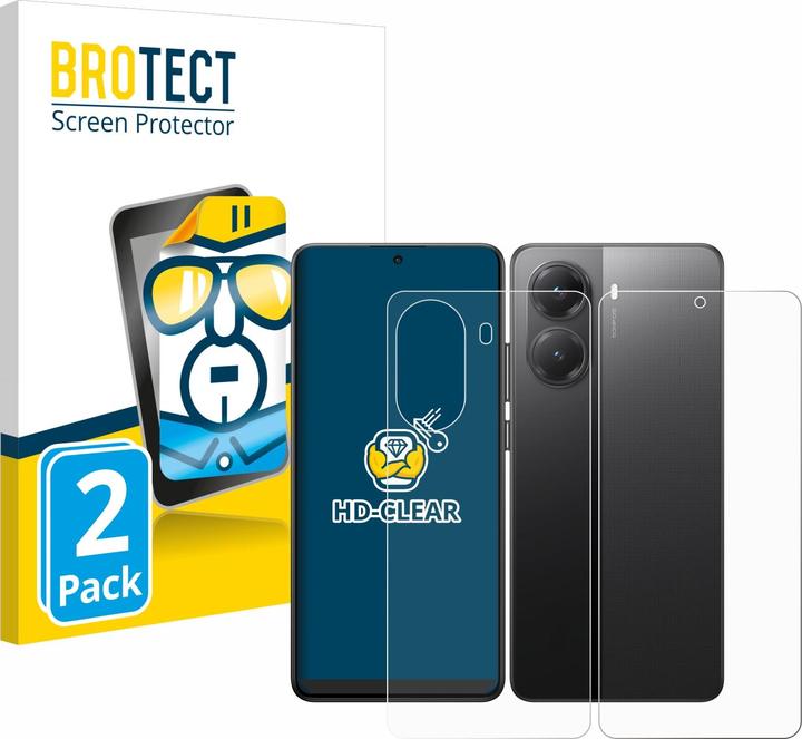 Produktbild BROTECT Schutzfolie Displayschutz Displayschutzfolie Folie Klar Transparent (2 Stk., Xiaomi Poco X7 Pro)