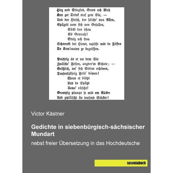 Gedichte in siebenbürgisch-sächsischer Mundart, Fachbücher von Victor Kästner