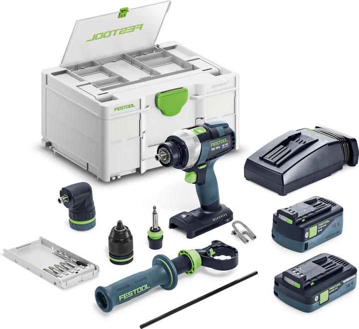 Actual product image Festool TDC 18/4 5.0/4.0 I-Set (Rechargeable battery operated)