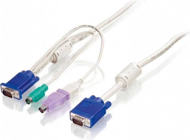 Actual product image LevelOne Level One ACC-2103 Cable set for KVM-0830/1630 VGA 2xPS2, 5m