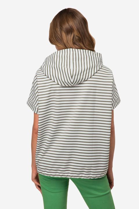 Produktbild Laurasøn Hoodie, Sweater, Ringel, Robbe, Kapuze Halbarm (L)