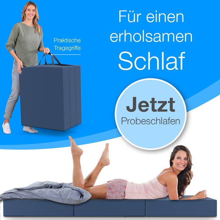 Produktbild Bestschlaf Klappbare Gästematratze (90 x 200 cm, Schaumstoffkern)