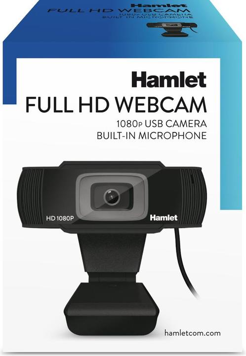 Produktbild Hamlet HWCAM1080 Webkamera 2 MP 1920 x 1080 Pixel USB 2.0 Schwarz (2 Mpx)