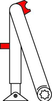 Produktbild Dormakaba Rastfeststell-Gestänge (Balkontür, Eingangstür, Holztür, Zimmertür, Indoor)