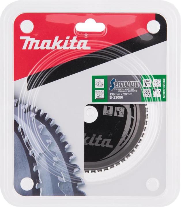 Immagine prodotto Makita TCT Pjūklas SPECIALIZED 136X1.1X20mm 0° T56B-23086