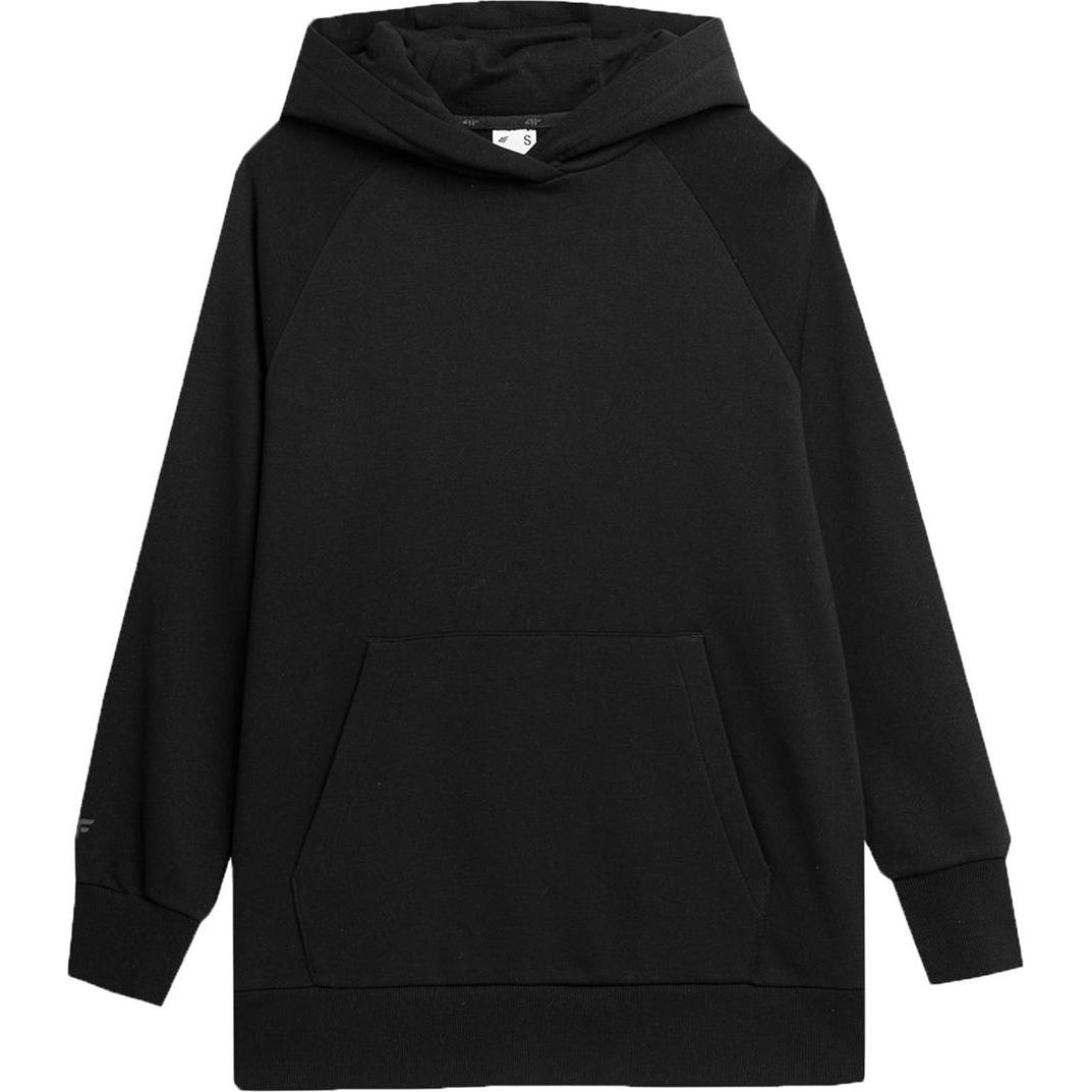 4F, Damen, Pullover, Damen Sweatshirt F0955 tiefschwarz 4FWSS24TSWSF0955 20S XL, Schwarz, (20)