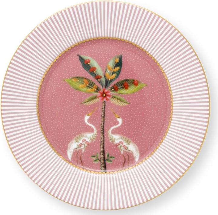 PIP Studio La Majorelle Brotteller pink mit Palme 17 cm (1x)