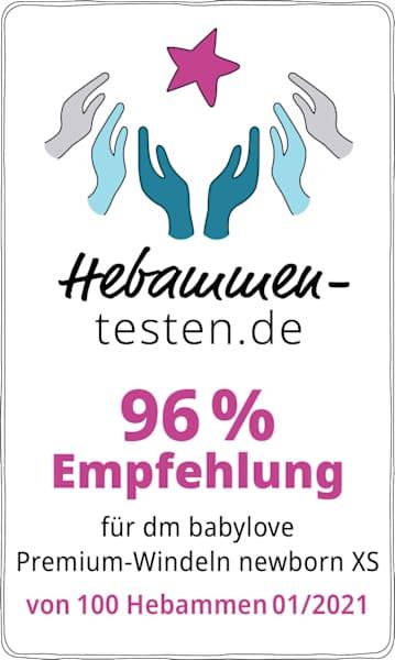 Produktbild dm babylove Premium-Windeln (Gr. 0, Tragepack, 24 Stück)