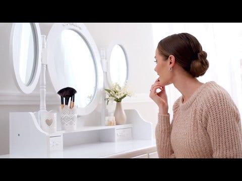 Image du produit tectake Coiffeuse (40 x 40 x 145 cm)