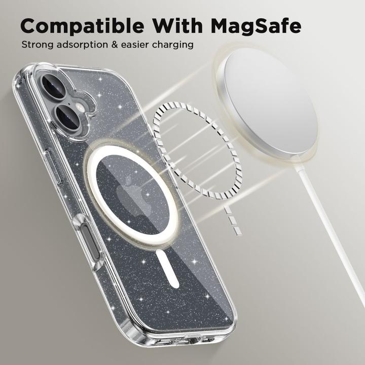 Produktbild Tech-Protect FlexAir Hybrid MagSafe iPhone 16 Case - Clear (Apple iPhone 16)
