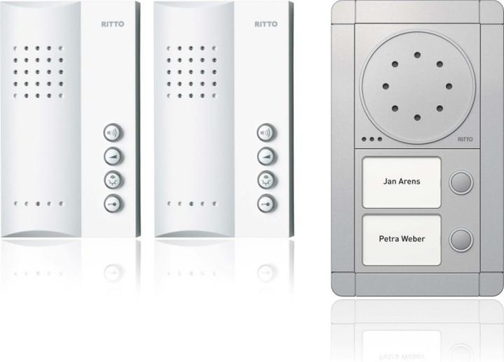 Produktbild Schneider Electric PortierAudioSetWEsilber/weiss