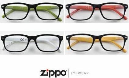 Actual product image Zippo Black White Reading Glasses +1.00 (+1)