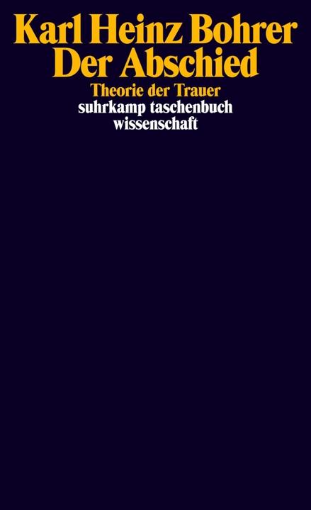 Produktbild Der Abschied (Deutsch, Karl Heinz Bohrer, 2014)