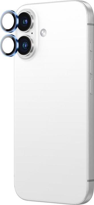 Image du produit Amazingthing AR Aluminium 2 Linsenglas mit Kameralinsenrahmen für iPhone 16 / 16 Plus - Blau (1 pièce(s), Apple iPhone 16)