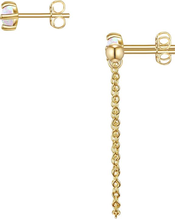 Produktbild Glanzstücke München Damen Sterling Silber Opal (synth.) gelbgold - 26623 (Sterling Silber)