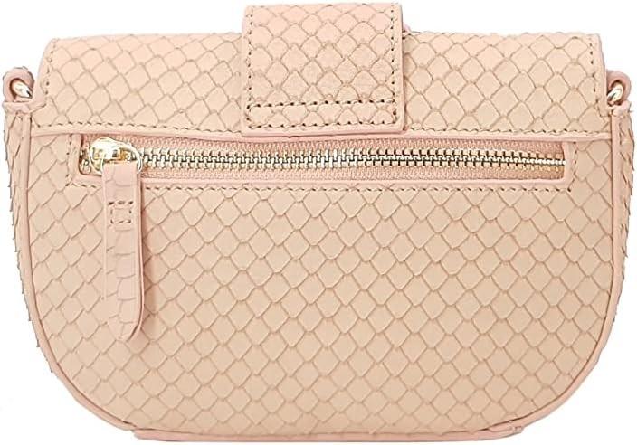 Kate Moss Rose Schoudertas Epane mit Leder und Katoenenvoering