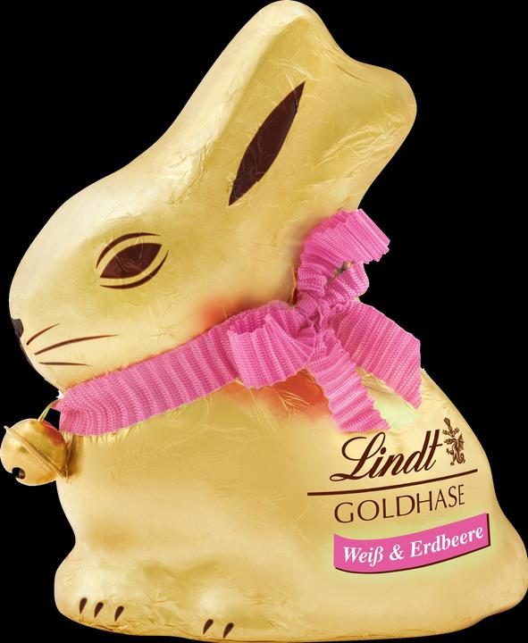 Immagine prodotto Lindt Coniglietto d'oro bianco e fragola (104 g)